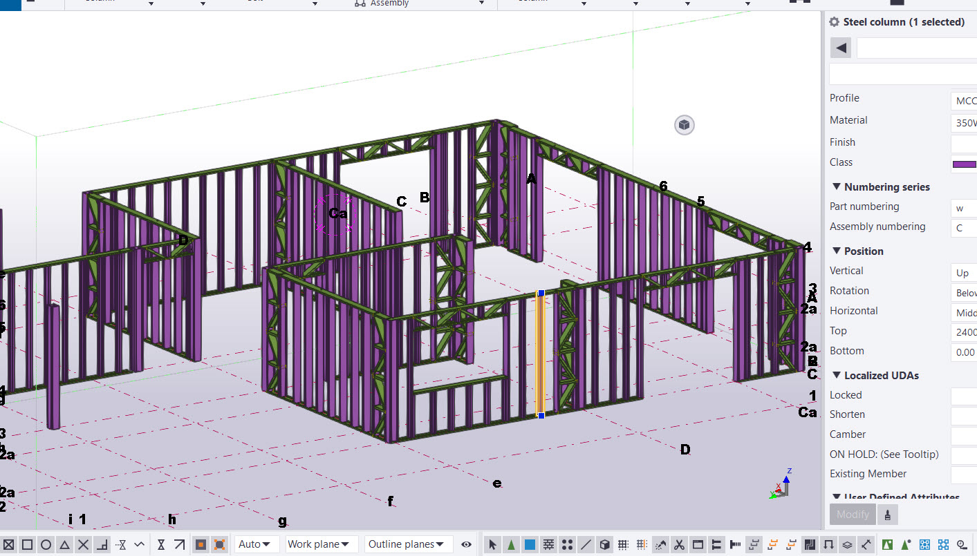 Ejercicio clase Tekla Drywall #1 | Tekla Structures